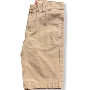 Levi’s' Shorts Boy’s Size 8 Tan Zipper Flat Front Belt Loops